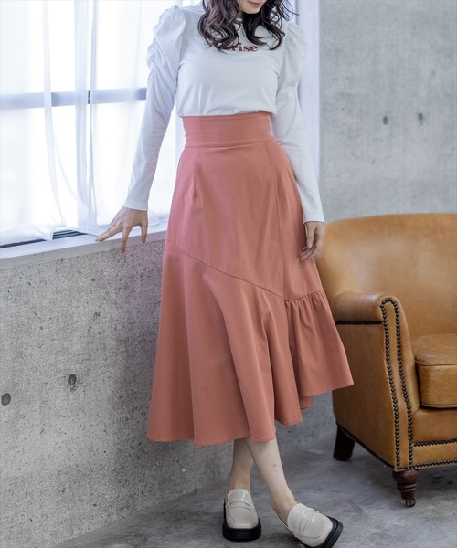 clear（クリア）の「長袖袖ギャザー刺繍カットソー（Tシャツ/カットソー・レディース・オフホワイト/ブラック・F）」の22枚目の写真