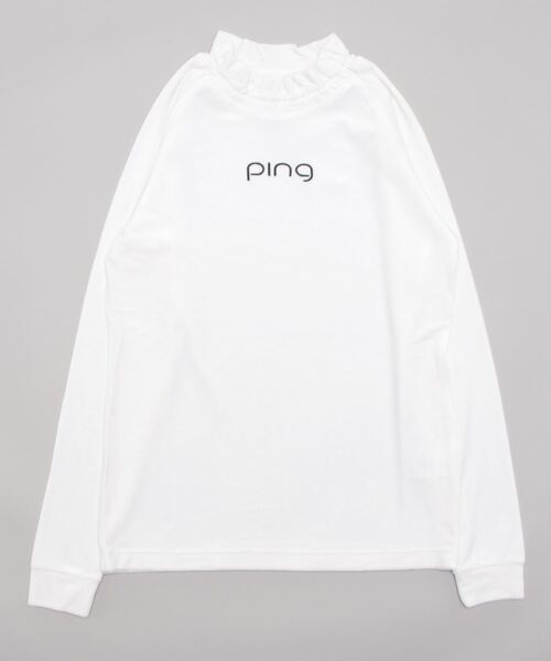 【PING APPAREL】ベロアフリース変形襟ハイネックシャツ＜NATIVE＞ (LADIES)