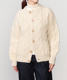 INVERALLAN | 〈別注〉ハンドニットクルーカーディガン WOMEN