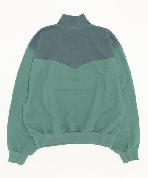ESC STUDIO（イーエスシースタジオ）の「【ESC STUDIO/イーエスシースタジオ】half zipup mtm / ハーフジップ ハーフジップアップ スウェットシャツ ハイネック スウェット トレーナー 秋服 冬服 長袖トップス（スウェット・メンズ・グレー/グリーン・ONE SIZE）」の20枚目の写真