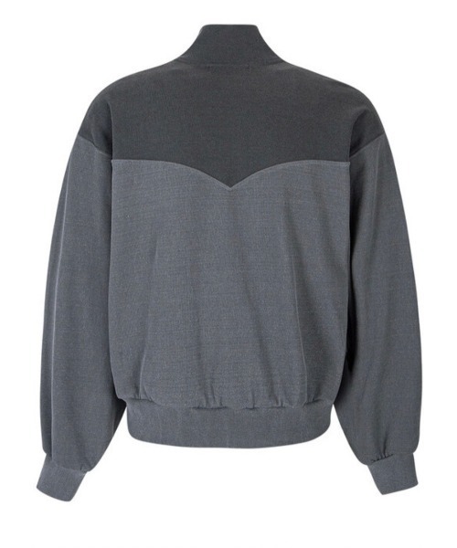 ESC STUDIO（イーエスシースタジオ）の「【ESC STUDIO/イーエスシースタジオ】half zipup mtm / ハーフジップ ハーフジップアップ スウェットシャツ ハイネック スウェット トレーナー 秋服 冬服 長袖トップス（スウェット・メンズ・グレー/グリーン・ONE SIZE）」の4枚目の写真