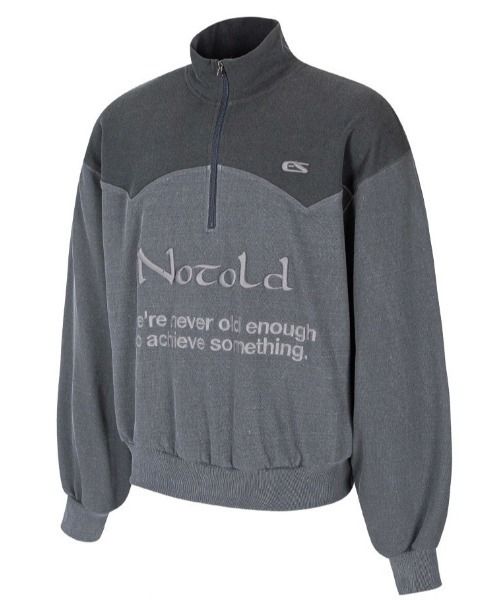 ESC STUDIO（イーエスシースタジオ）の「【ESC STUDIO/イーエスシースタジオ】half zipup mtm / ハーフジップ ハーフジップアップ スウェットシャツ ハイネック スウェット トレーナー 秋服 冬服 長袖トップス（スウェット・メンズ・グレー/グリーン・ONE SIZE）」の3枚目の写真