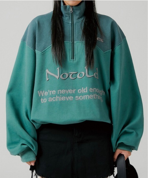 ESC STUDIO（イーエスシースタジオ）の「【ESC STUDIO/イーエスシースタジオ】half zipup mtm / ハーフジップ ハーフジップアップ スウェットシャツ ハイネック スウェット トレーナー 秋服 冬服 長袖トップス（スウェット・メンズ・グレー/グリーン・ONE SIZE）」の15枚目の写真