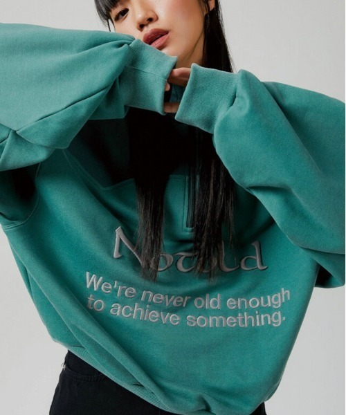 ESC STUDIO（イーエスシースタジオ）の「【ESC STUDIO/イーエスシースタジオ】half zipup mtm / ハーフジップ ハーフジップアップ スウェットシャツ ハイネック スウェット トレーナー 秋服 冬服 長袖トップス（スウェット・メンズ・グレー/グリーン・ONE SIZE）」の18枚目の写真