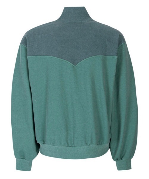 ESC STUDIO（イーエスシースタジオ）の「【ESC STUDIO/イーエスシースタジオ】half zipup mtm / ハーフジップ ハーフジップアップ スウェットシャツ ハイネック スウェット トレーナー 秋服 冬服 長袖トップス（スウェット・メンズ・グレー/グリーン・ONE SIZE）」の14枚目の写真