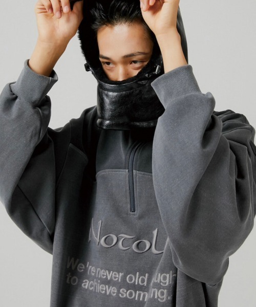 ESC STUDIO（イーエスシースタジオ）の「【ESC STUDIO/イーエスシースタジオ】half zipup mtm / ハーフジップ ハーフジップアップ スウェットシャツ ハイネック スウェット トレーナー 秋服 冬服 長袖トップス（スウェット・メンズ・グレー/グリーン・ONE SIZE）」の7枚目の写真