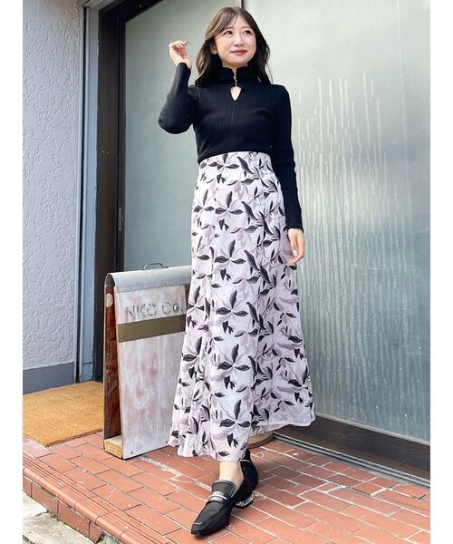 MERCURYDUO（マーキュリーデュオ）の「3WAYボタンニット（ニット/セーター・レディース・ブラック/オフホワイト/イエロー/ベージュ・FREE）」の18枚目の写真