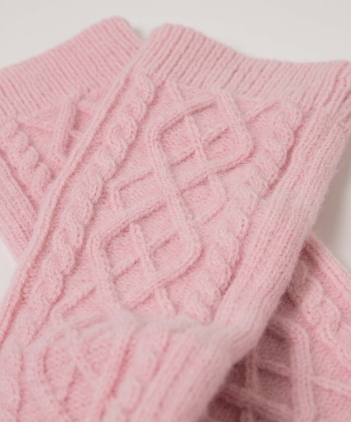 WEGO（ウィゴー）の「WEGO/ケーブルカバー（アームカバー・レディース・ピンク/ベージュ/アイボリー・FREE）」の9枚目の写真