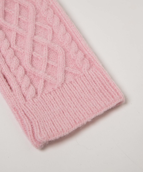 WEGO（ウィゴー）の「WEGO/ケーブルカバー（アームカバー・レディース・ピンク/ベージュ/アイボリー・FREE）」の10枚目の写真