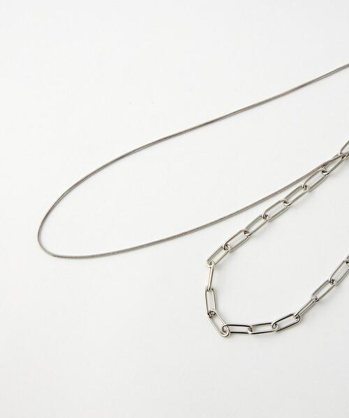 green label relaxing（グリーンレーベルリラクシング）の「2連 3WAY ネックレス（ネックレス・レディース・ゴールド/シルバー・FREE）」の3枚目の写真