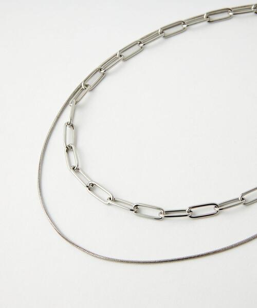 green label relaxing（グリーンレーベルリラクシング）の「2連 3WAY ネックレス（ネックレス・レディース・ゴールド/シルバー・FREE）」の4枚目の写真