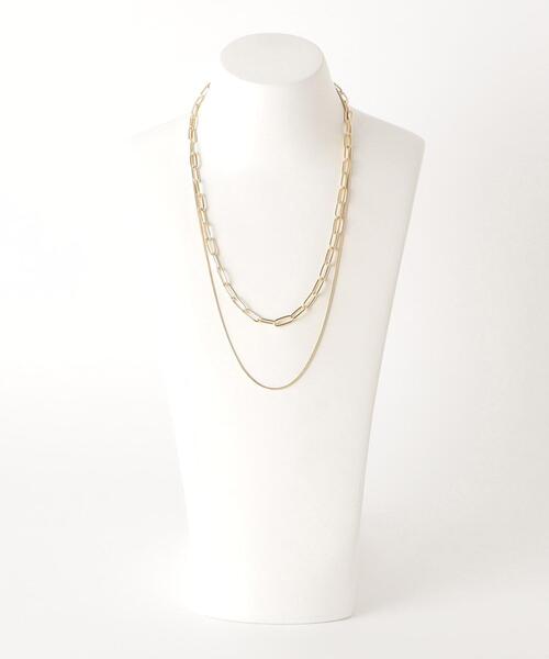 green label relaxing（グリーンレーベルリラクシング）の「2連 3WAY ネックレス（ネックレス・レディース・ゴールド/シルバー・FREE）」の7枚目の写真