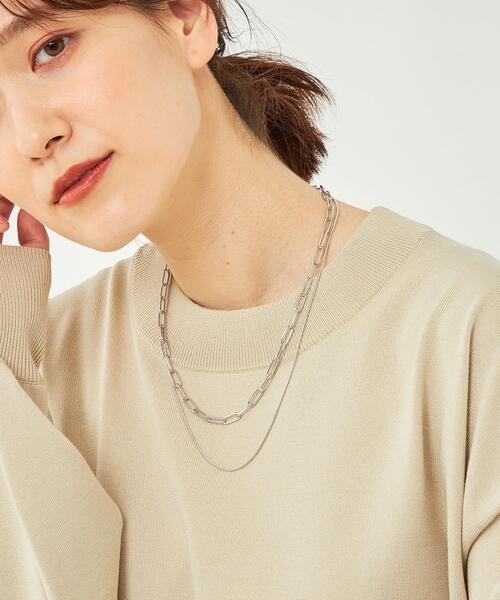 green label relaxing（グリーンレーベルリラクシング）の「2連 3WAY ネックレス（ネックレス・レディース・ゴールド/シルバー・FREE）」の16枚目の写真