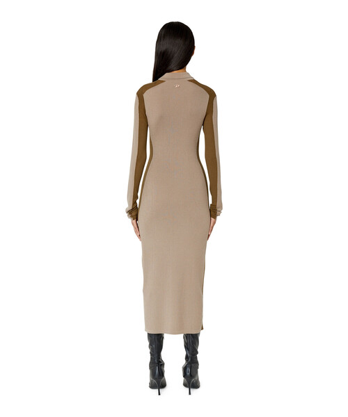 DIESEL(ディーゼル)の「レディース ドレス 長袖 リブ ワンピース(ワンピース・レディース・ベージュ/ブラック・MEDIUM/LARGE/SMALL/X-SMALL)」の12枚目の写真