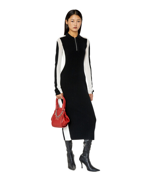 DIESEL(ディーゼル)の「レディース ドレス 長袖 リブ ワンピース(ワンピース・レディース・ベージュ/ブラック・MEDIUM/LARGE/SMALL/X-SMALL)」の16枚目の写真