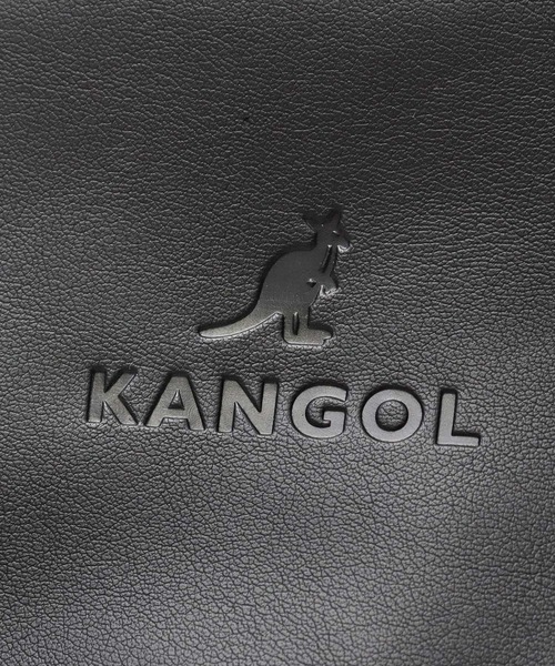 KANGOL(カンゴール)の「<A.M.S.別注> レザー調 フラップ ミニショルダーバッグ(ショルダーバッグ・メンズ・ブラック・FREE)」の12枚目の写真