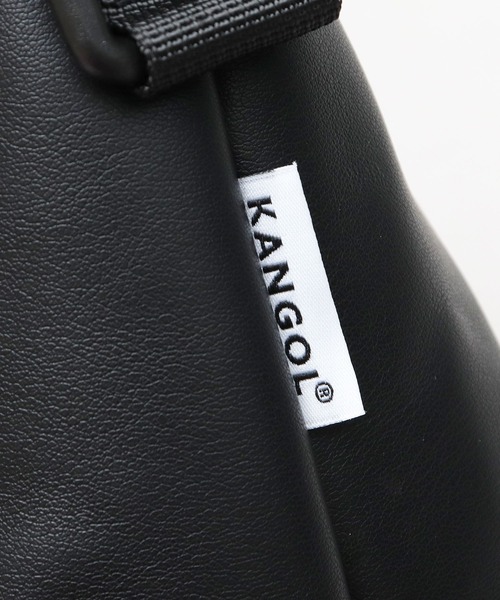 KANGOL(カンゴール)の「<A.M.S.別注> レザー調 フラップ ミニショルダーバッグ(ショルダーバッグ・メンズ・ブラック・FREE)」の13枚目の写真
