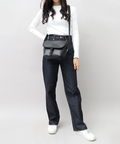 KANGOL(カンゴール)の「<A.M.S.別注> レザー調 フラップ ミニショルダーバッグ(ショルダーバッグ・メンズ・ブラック・FREE)」の20枚目の写真