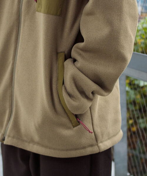 NANGA(ナンガ)の「【NANGA/ナンガ】FLEECE ポーラテック フリースジップブルゾン(ブルゾン・メンズ・ブラック/グレー/カーキ・M/L)」の9枚目の写真