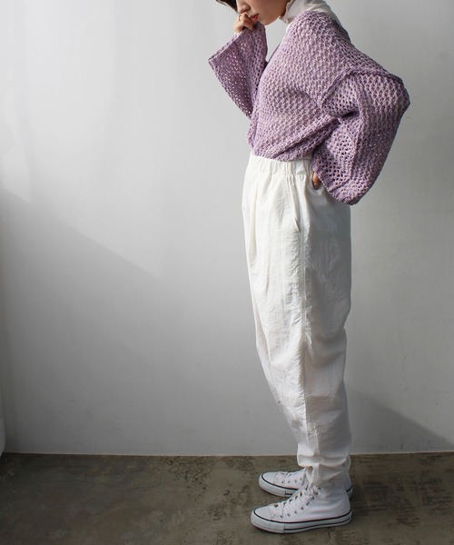 GeeRA（ジーラ）の「ナイロン素材ジョガーパンツ（その他パンツ・レディース・ブルー/ホワイト/ブラック・MEDIUM/SMALL/LARGE）」の5枚目の写真