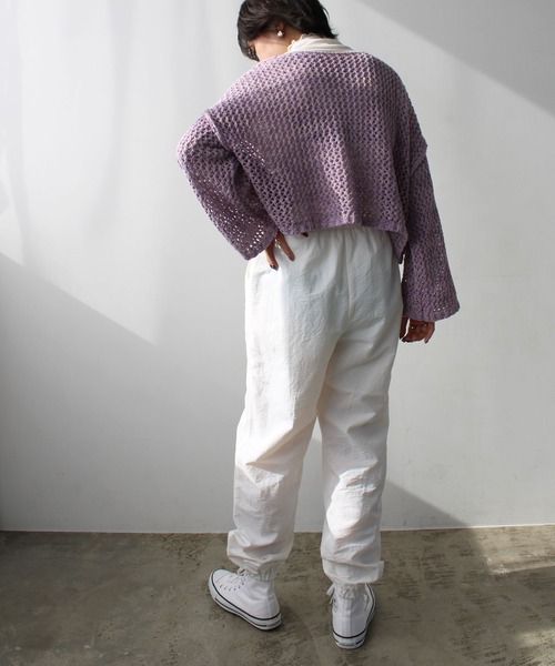 GeeRA（ジーラ）の「ナイロン素材ジョガーパンツ（その他パンツ・レディース・ブルー/ホワイト/ブラック・MEDIUM/SMALL/LARGE）」の6枚目の写真