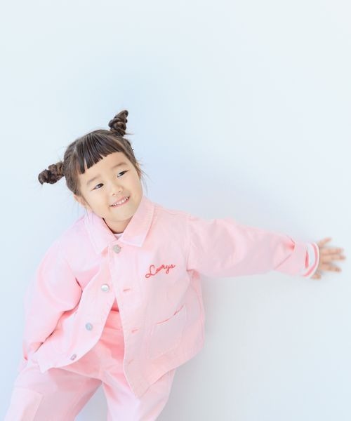 LOWRYS FARM（ローリーズファーム）の「カラーカバーオール　183328（カバーオール・キッズ・ピンク/イエロー/ブルー・150cm/110cm/120cm/130cm/140cm）」の2枚目の写真