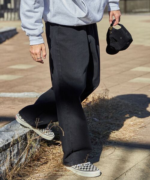 FFEIN(フェイン)の「【FFEIN(フェイン)】ワイドストレートデニムパンツ(デニムパンツ・メンズ・チャコール/サックスブルー/ブラック/ブルー・SMALL/MEDIUM/LARGE)」の10枚目の写真
