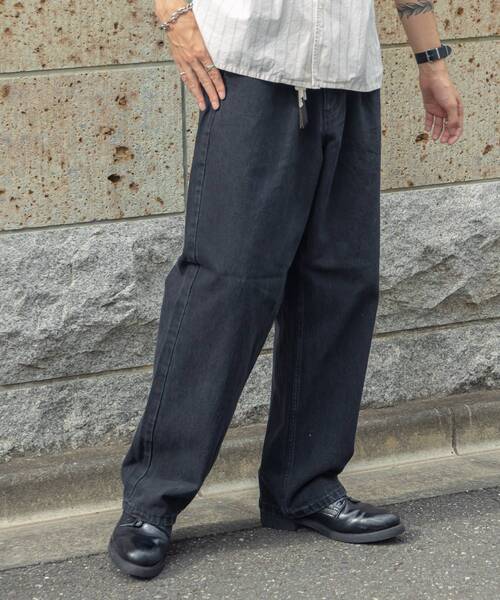 FFEIN(フェイン)の「【FFEIN(フェイン)】ワイドストレートデニムパンツ(デニムパンツ・メンズ・チャコール/サックスブルー/ブラック/ブルー・SMALL/MEDIUM/LARGE)」の13枚目の写真