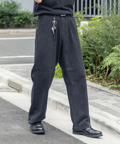 FFEIN(フェイン)の「【FFEIN(フェイン)】ワイドストレートデニムパンツ(デニムパンツ・メンズ・チャコール/サックスブルー/ブラック/ブルー・SMALL/MEDIUM/LARGE)」の18枚目の写真