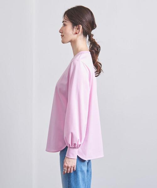 UNITED ARROWS(ユナイテッドアローズ)の「PONTE ロングスリーブ カットソー(Tシャツ/カットソー・レディース・ホワイト/ダークグレー/ライトピンク・FREE)」の5枚目の写真