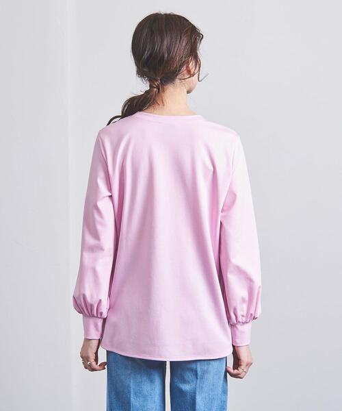 UNITED ARROWS(ユナイテッドアローズ)の「PONTE ロングスリーブ カットソー(Tシャツ/カットソー・レディース・ホワイト/ダークグレー/ライトピンク・FREE)」の6枚目の写真