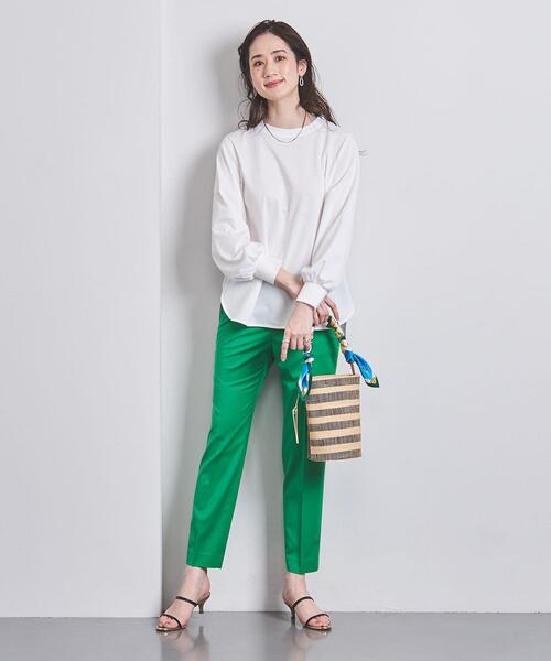 UNITED ARROWS(ユナイテッドアローズ)の「PONTE ロングスリーブ カットソー(Tシャツ/カットソー・レディース・ホワイト/ダークグレー/ライトピンク・FREE)」の12枚目の写真