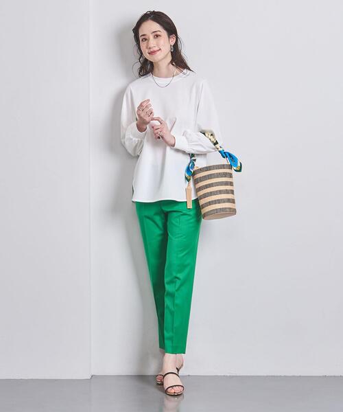 UNITED ARROWS(ユナイテッドアローズ)の「PONTE ロングスリーブ カットソー(Tシャツ/カットソー・レディース・ホワイト/ダークグレー/ライトピンク・FREE)」の13枚目の写真