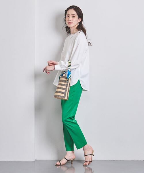 UNITED ARROWS(ユナイテッドアローズ)の「PONTE ロングスリーブ カットソー(Tシャツ/カットソー・レディース・ホワイト/ダークグレー/ライトピンク・FREE)」の14枚目の写真