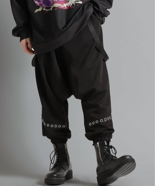 semantic design（セマンティックデザイン）の「セマンティックデザイン/semantic design SD×PSYCHONATION サルエル カーゴパンツ（カーゴパンツ・メンズ・ターコイズブルー/レッド/ブラック・MEDIUM/LARGE）」の2枚目の写真