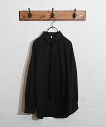 ポリストレッチ ネクタイ付き LSシャツ