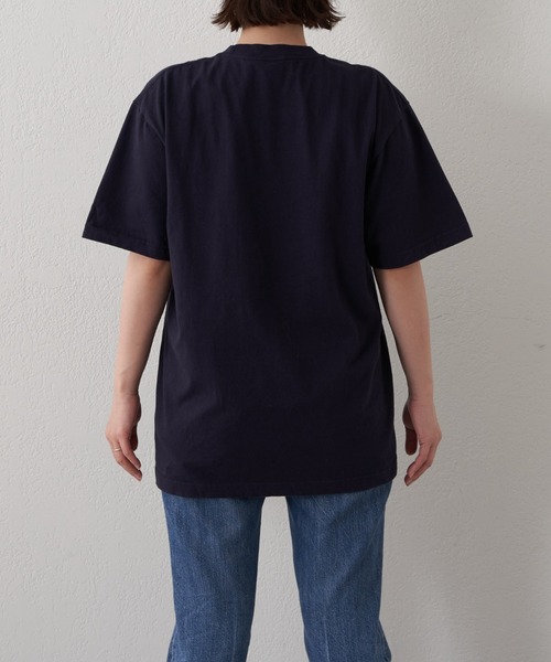 Daily russet（デイリー ラシット）の「YALE/ロゴT（Tシャツ/カットソー・レディース・ホワイト/ネイビー・FREE）」の15枚目の写真