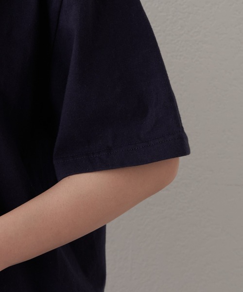 Daily russet（デイリー ラシット）の「YALE/ロゴT（Tシャツ/カットソー・レディース・ホワイト/ネイビー・FREE）」の19枚目の写真