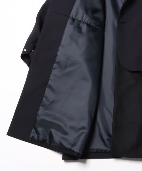 yoshiokubo(ヨシオクボ)の「YOSHIO KUBOGROUNDFLOOR/ヨシオ クボ グランドフロアー/3CROSS JACKET COAT(チェスターコート・メンズ・ネイビー・2)」の2枚目の写真