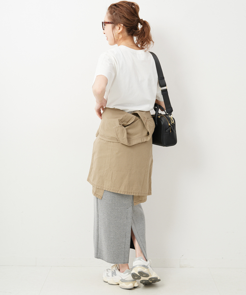 Spick & Span（スピックアンドスパン）の「HAPPY THOUGHTロゴT（Tシャツ/カットソー・レディース・ホワイト/ブラック・FREE）」の20枚目の写真