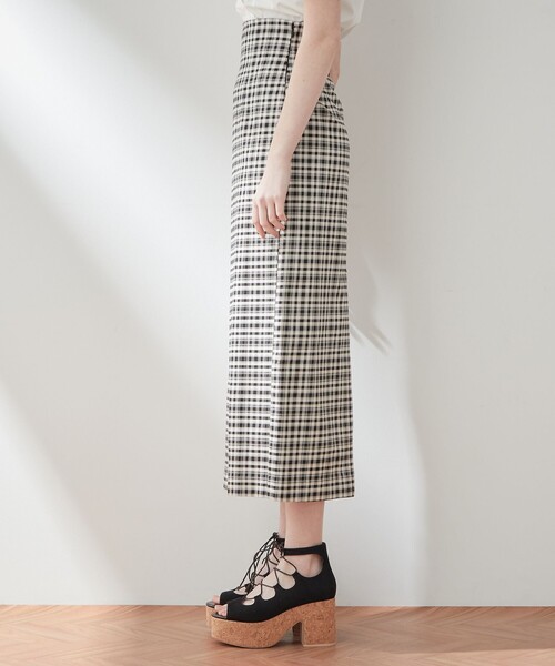 DEICY（デイシー）の「ハイウエストチェックロングスカート（スカート・レディース・ブラック/レッド・0/1）」の15枚目の写真