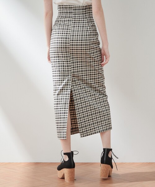 DEICY（デイシー）の「ハイウエストチェックロングスカート（スカート・レディース・ブラック/レッド・0/1）」の16枚目の写真