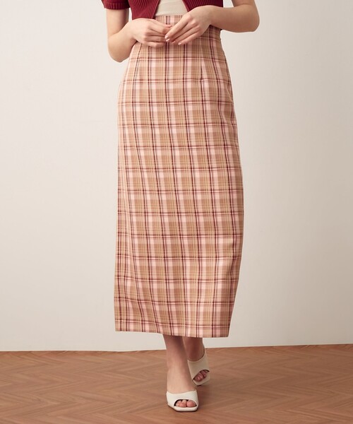 DEICY（デイシー）の「ハイウエストチェックロングスカート（スカート・レディース・ブラック/レッド・0/1）」の17枚目の写真
