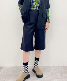 FOREVER 21 | 【MODE】リネンライクタックハーフパンツ(その他パンツ)