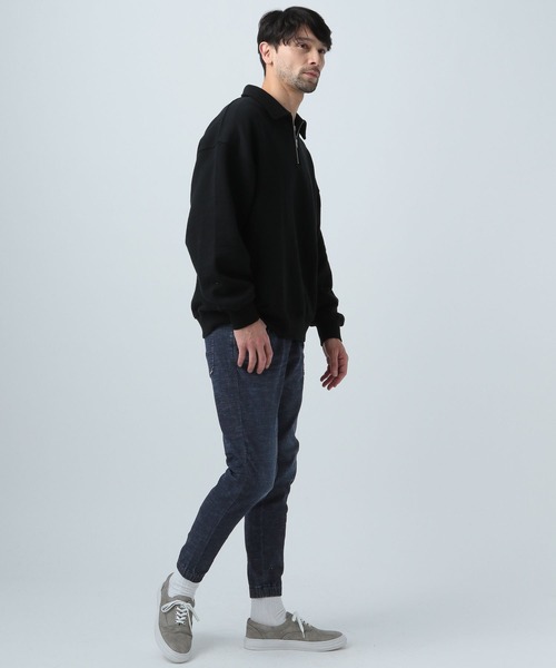 BAYFLOW(ベイフロー)の「リネンデニムジョガーパンツ(デニムパンツ・メンズ・ライトブルー/ダークブルー/ブルー・LARGE/SMALL/MEDIUM)」の7枚目の写真