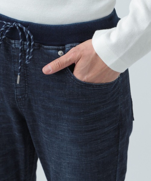 BAYFLOW(ベイフロー)の「リネンデニムジョガーパンツ(デニムパンツ・メンズ・ライトブルー/ダークブルー/ブルー・LARGE/SMALL/MEDIUM)」の15枚目の写真
