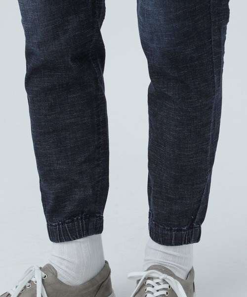 BAYFLOW(ベイフロー)の「リネンデニムジョガーパンツ(デニムパンツ・メンズ・ライトブルー/ダークブルー/ブルー・LARGE/SMALL/MEDIUM)」の16枚目の写真