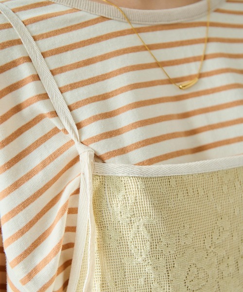 Crisp（クリスプ）の「バイカラーフラワーレースワンピース（ワンピース・レディース・グリーン/アイボリー・FREE）」の18枚目の写真