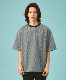 Revo.（レボ）の「ＲＶダイヤジャガードルーズSS（Tシャツ/カットソー・メンズ）」