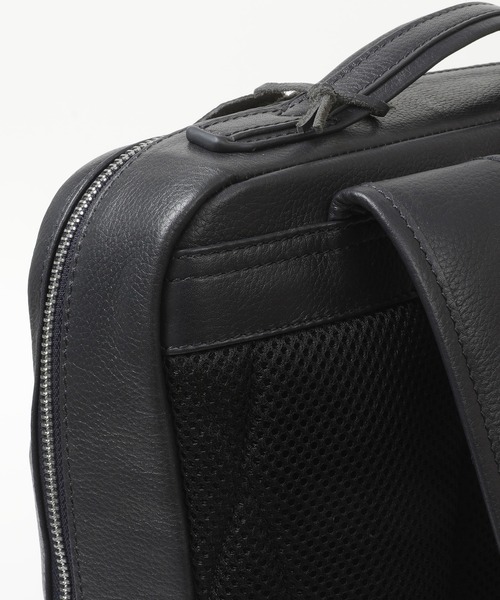 CROWDED CLOSET（クラウデッドクローゼット）の「【JOYA(ジョヤ)】シボ感レザーバックパック（バックパック/リュック・メンズ・ネイビー/ブラック・FREE）」の3枚目の写真